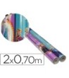 PAPEL FANTASIA INFANTIL FROZEN ROLLO DE 2X0,70 MT PAPEL 60 GR MODEL...