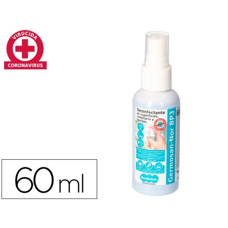LIMPIADOR HIGIENIZANTE DESINFECTANTE GERMOSAN 60ML BP3 PARA SUPERFI...