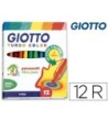 ROTULADOR GIOTTO TURBO COLOR CAJA DE 12 COLORES LAVABLES CON PUNTA ...