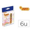 PLASTILINA JOVI 90 ESTUCHE 6 UNIDADES COLORES PASTEL SURTIDOS 15 G
