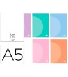 LIBRETA LIDERPAPEL 360 TAPA DE PLASTICO A5 48 HOJAS 90G/M2 LISO SIN...
