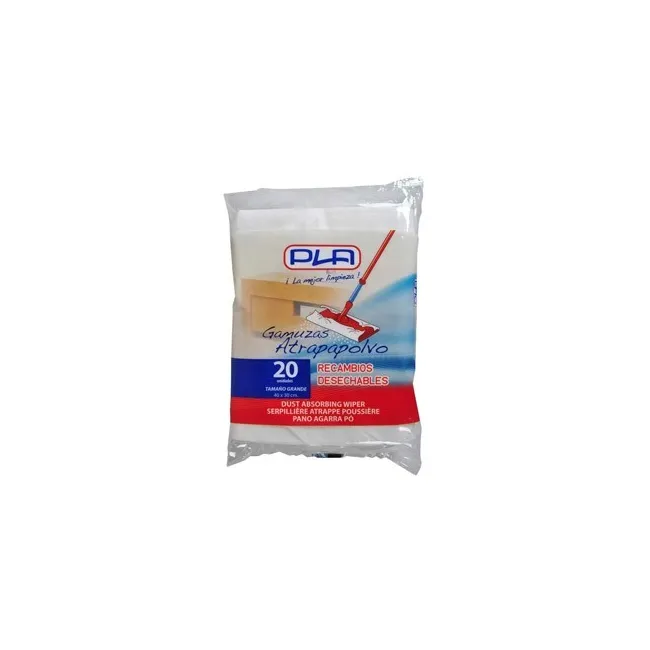 RECAMBIO MOPA PLA ATRAPAPOLVO DESECHABLE GRANDE 40X30 CM BOLSA DE 2...