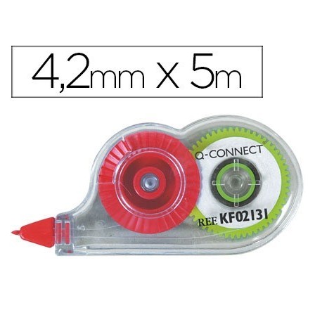 CORRECTOR Q-CONNECT CINTA MINI BLANCO 4,2MM.X 5 M. EN BLISTER