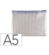 BOLSA MULTIUSOS Q-CONNECT MALLA DIN A5 APERTURA SUPERIOR CON CREMAL...