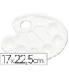 PALETA PLASTICA LIDERCOLOR OVALADA 10 HUECOS DIESTROS TAMAÑO 17X22,5CM