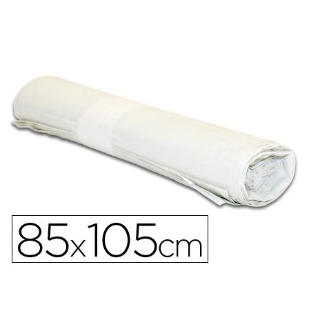 BOLSA BASURA INDUSTRIAL BLANCA 85X105CM GALGA 110 ROLLO DE 10 UNIDADES