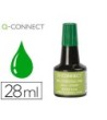 TINTA TAMPON Q-CONNECT VERDE FRASCO 28 ML