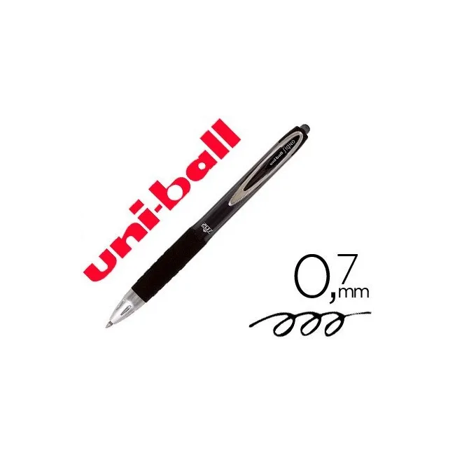 BOLIGRAFO UNI-BALL ROLLER UMN-207 RETRACTIL 0,7 MM COLOR NEGRO