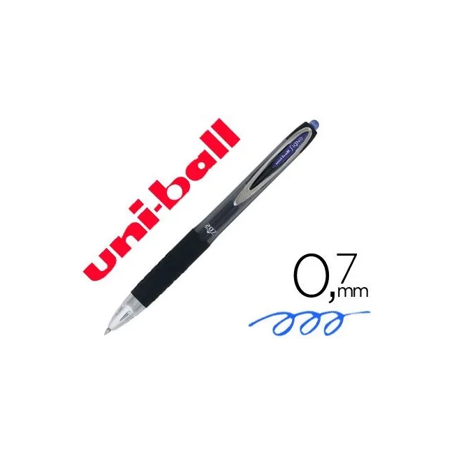 BOLIGRAFO UNI-BALL ROLLER UMN-207 RETRACTIL 0,7 MM COLOR AZUL
