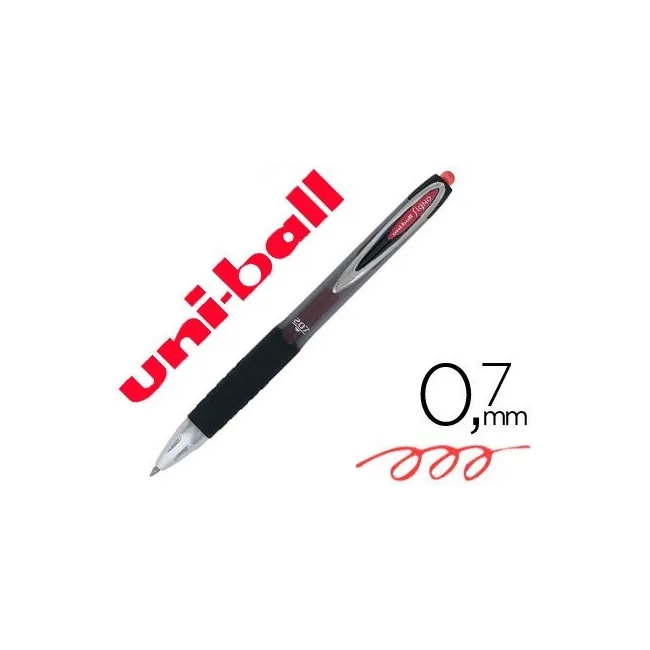 BOLIGRAFO UNI-BALL ROLLER UMN-207 RETRACTIL 0,7 MM COLOR ROJO