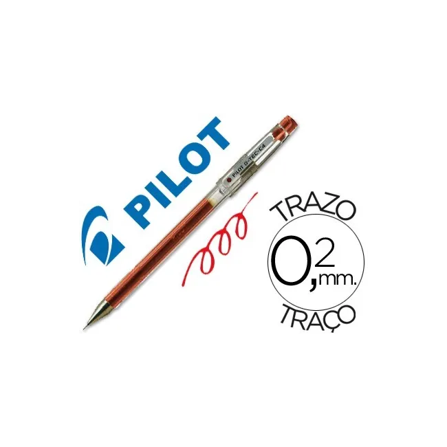 BOLIGRAFO PILOT PUNTA AGUJA G-TEC-C4 ROJO