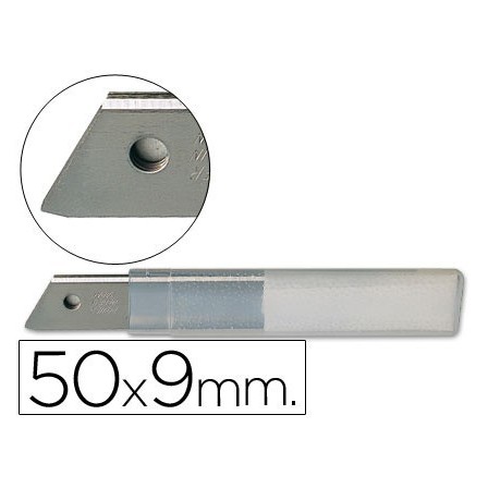REPUESTO CUTER ESTRECHO METALICO Q-CONNECT 0,5X9 MM BLISTER DE 10 C...
