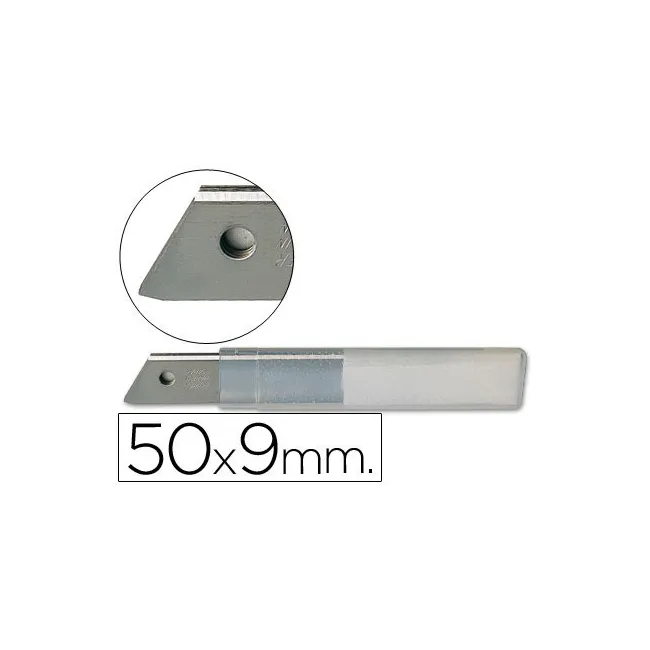 REPUESTO CUTER ESTRECHO METALICO Q-CONNECT 0,5X9 MM BLISTER DE 10 C...