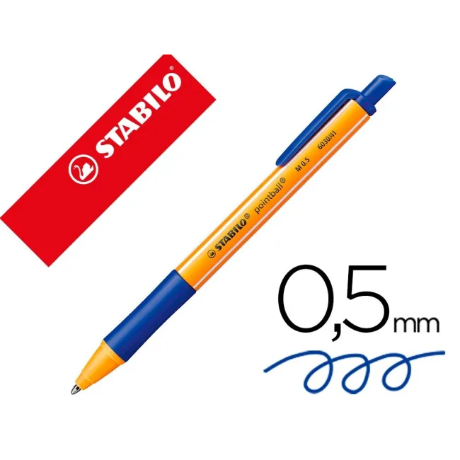BOLIGRAFO STABILO POINTBALL 0,5 MM COLOR AZUL