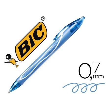 BOLIGRAFO BIC GELOCITY QUICK DRY RETRACTIL TINTA GEL TURQUESA PUNTA...
