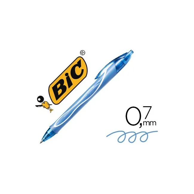 BOLIGRAFO BIC GELOCITY QUICK DRY RETRACTIL TINTA GEL TURQUESA PUNTA...