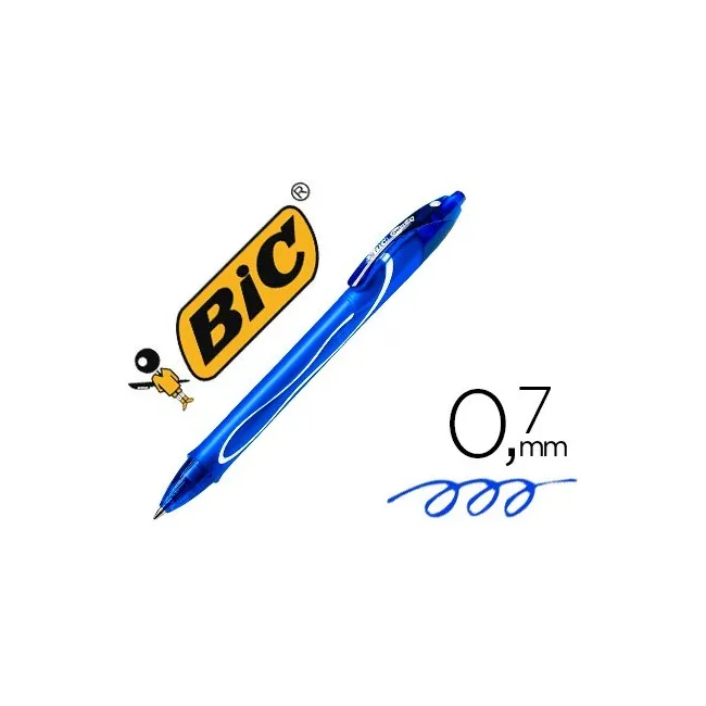 BOLIGRAFO BIC GELOCITY QUICK DRY RETRACTIL TINTA GEL AZUL PUNTA DE ...
