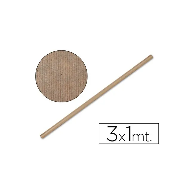 PAPEL KRAFT LIDERPAPEL MARRON -ROLLO 3X1 MT