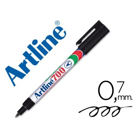 ROTULADOR ARTLINE MARCADOR PERMANENTE EK-700 NEGRO -PUNTA REDONDA 0...