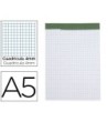 BLOC NOTAS LIDERPAPEL CUADRO 4 MM A5 80 HOJAS 60 G/M2 PERFORADO SIN...