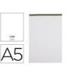 BLOC NOTAS LIDERPAPEL LISO A5 80 HOJAS 60 G/M2 PERFORADO SIN TAPA