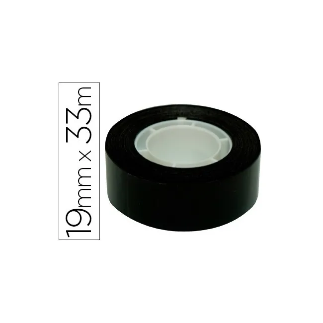CINTA ADHESIVA APLI 33 MT X 19 MM COLOR NEGRO