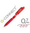 BOLIGRAFO Q-CONNECT RETRACTIL BORRABLE 0,7 MM COLOR ROJO