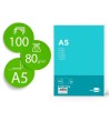PAPEL LIDERPAPEL A5 80G/M2 LISO PAQUETE DE 100 HOJAS