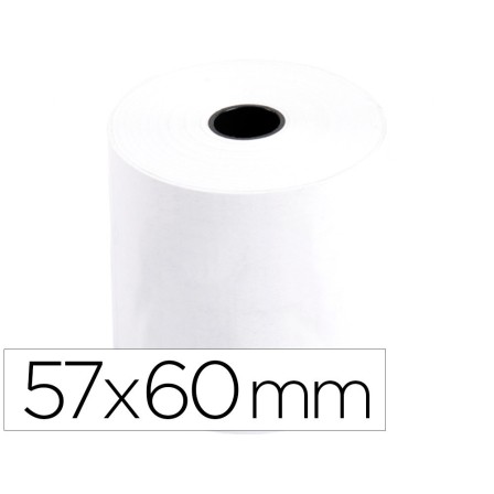 ROLLO SUMADORA TERMICO Q-CONNECT 57 MM ANCHO X 60 MM DIAMETRO