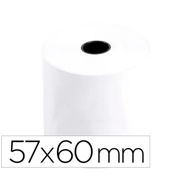 ROLLO SUMADORA TERMICO Q-CONNECT 57 MM ANCHO X 60 MM DIAMETRO