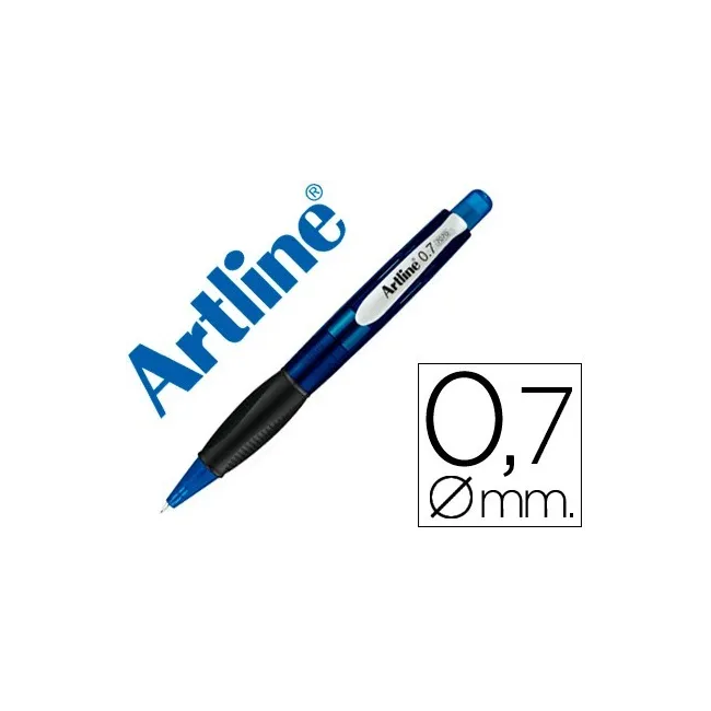 PORTAMINAS ARTLINE RETRACTIL SUJECION DE CAUCHO TRANSLUCIDO 0.7 MM ...