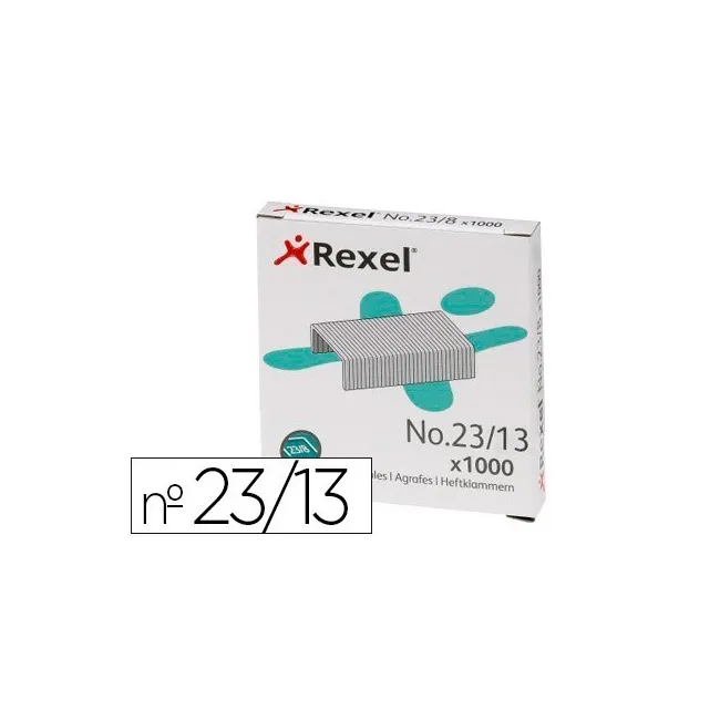 GRAPAS REXEL 23/13 ACERO CAJA 1000 UNIDADES
