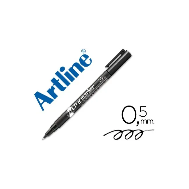ROTULADOR ARTLINE PARA CD PUNTA DE FIBRA PERMANENTE EK-883 NEGRO -P...