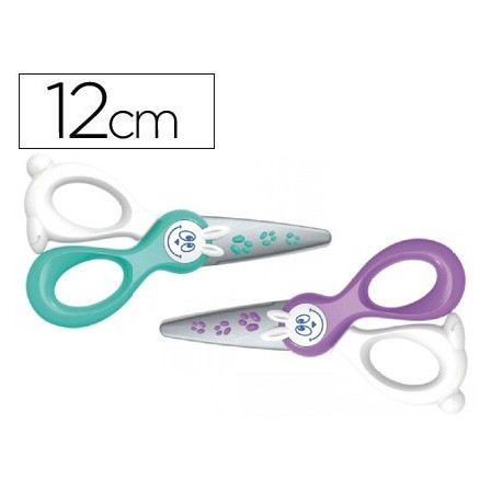 TIJERA ESCOLAR MAPED KIDI-CUT 12 CM ESPECIAL PARA INFANTIL CORTA SO...