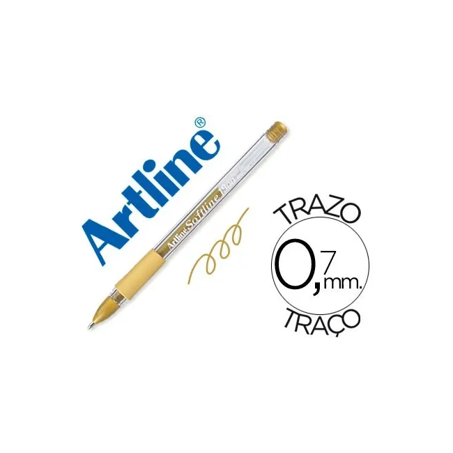 BOLIGRAFO ARTLINE 1900 SOFTLINE TINTA ACEITE METALICO ORO