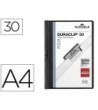 CARPETA DURACLIP DOSSIER PINZA LATERAL NEGRO CAPACIDAD 30 HOJAS