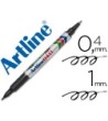 ROTULADOR ARTLINE MARCADOR PERMANENTE EK-041T NEGRO -DOBLE PUNTA 0....