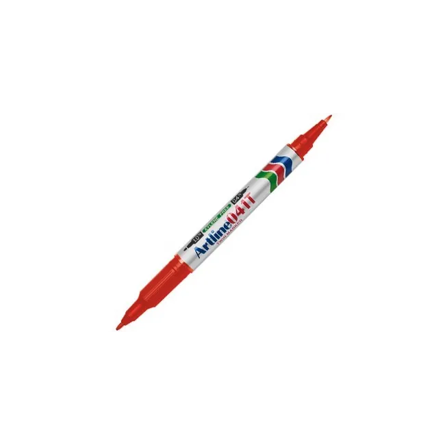 ROTULADOR ARTLINE MARCADOR PERMANENTE EK-041T ROJO -DOBLE PUNTA 0.4...