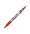 ROTULADOR ARTLINE MARCADOR PERMANENTE EK-041T ROJO -DOBLE PUNTA 0.4...