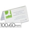 IDENTIFICADORES SOBREMESA Q-CONNECT METACRILATO TAMAÑO 100X60 MM RE...
