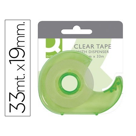 MINIPORTARROLLO Q-CONNECT PARA CINTA DE 33 MT X 19 MM