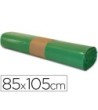 BOLSA BASURA INDUSTRIAL VERDE 85X105CM GALGA 110 ROLLO DE 10 UNIDADES