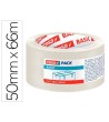 CINTA ADHESIVA TESA TRANSPARENTE BASIC 66 MT X 50 MM PARA EMBALAJE