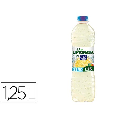 AGUA MINERAL NATURAL FONT VELLA LIM0NADA ZERO CON ZUMO DE LIMON BOT...