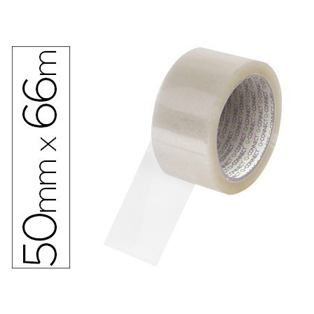 CINTA ADHESIVA Q-CONNECT POLIPROPILENO TRANSPARENTE 66 MT X 50 MM -...