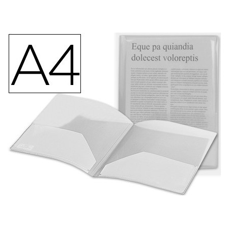 CARPETA LIDERPAPEL DOSSIER DOS BOLSAS 35584 POLIPROPILENODIN A4 INC...