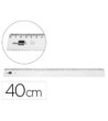 REGLA LIDERPAPEL PLASTICO IRROMPIBLE TRANSPARENTE 40 CM