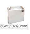 CAJA MALETIN CON ASA Q-CONNECT CARTON PARA ENVIO Y TRANSPORTE 350X1...