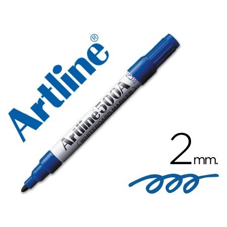 ROTULADOR ARTLINE PIZARRA EK-500 AZUL PUNTA REDONDA 2 MM RECARGABLE