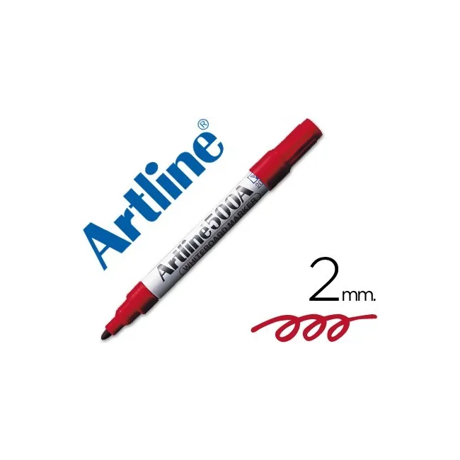 ROTULADOR ARTLINE PIZARRA EK-500 ROJO PUNTA REDONDA 2 MM RECARGABLE